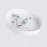 Suspension KARBON 3P Blanc Sollux | 3 Lampes GU10 Design