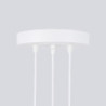 Suspension KARBON 3P Blanc Sollux | 3 Lampes GU10 Design