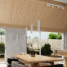 Suspension KARBON 3P Blanc Sollux | 3 Lampes GU10 Design