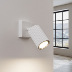 Applique KARBON Blanc Sollux | Applique murale GU10 orientable
