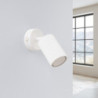 Applique KARBON Blanc avec Interrupteur Sollux | GU10 orientable