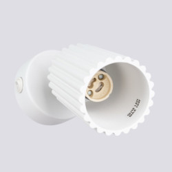 Applique KARBON Blanc avec Interrupteur Sollux | GU10 orientable