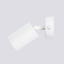 Applique KARBON Blanc avec Interrupteur Sollux | GU10 orientable