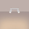 Plafonnier KARBON 2 Blanc Sollux | 2 Spots GU10 Orientables