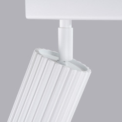 Plafonnier KARBON 2 Blanc Sollux | 2 Spots GU10 Orientables