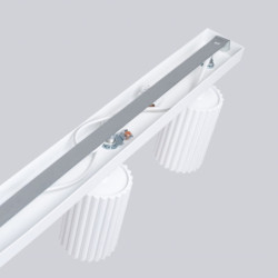 Plafonnier KARBON 3L Blanc Sollux | Barre 3 Spots GU10 Orientables
