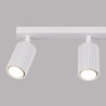 Plafonnier KARBON 3L Blanc Sollux | Barre 3 Spots GU10 Orientables
