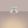 Plafonnier KARBON 3P Blanc Sollux | 3 Spots GU10 Orientables
