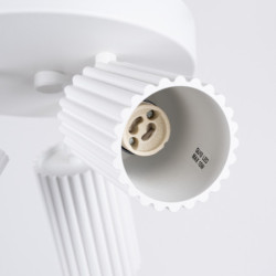 Plafonnier KARBON 3P Blanc Sollux | 3 Spots GU10 Orientables