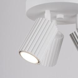 Plafonnier KARBON 3P Blanc Sollux | 3 Spots GU10 Orientables