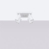 Plafonnier KARBON 4 Blanc Sollux | 4 Spots GU10 Orientables