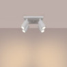 Plafonnier KARBON 4 Blanc Sollux | 4 Spots GU10 Orientables