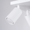 Plafonnier KARBON 4 Blanc Sollux | 4 Spots GU10 Orientables