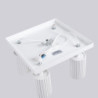 Plafonnier KARBON 4 Blanc Sollux | 4 Spots GU10 Orientables