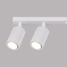 Plafonnier KARBON 6L Blanc Sollux | Barre 6 Spots GU10 Orientables
