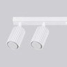 Plafonnier KARBON 6L Blanc Sollux | Barre 6 Spots GU10 Orientables