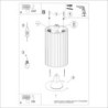 Plafonnier KARBON 10 Or Sollux | Spot GU10 Design Minimaliste