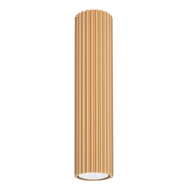 Plafonnier KARBON 30 Or Sollux | Tube GU10 Design en Aluminium