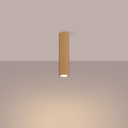 Plafonnier KARBON 30 Or Sollux | Tube GU10 Design en Aluminium