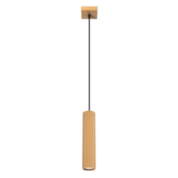 Suspension KARBON 1 Or Sollux | Lampe GU10 cannelée