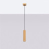 Suspension KARBON 1 Or Sollux | Lampe GU10 cannelée