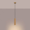 Suspension KARBON 1 Or Sollux | Lampe GU10 cannelée