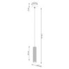 Suspension KARBON 1 Or Sollux | Lampe GU10 cannelée