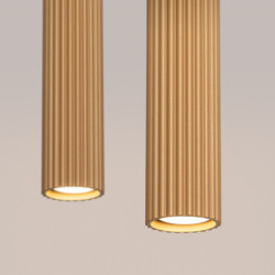 Suspension KARBON 2 Or Sollux | Suspension 2 GU10 Design