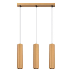 Suspension KARBON 3L Or Sollux | Suspension Linéaire 3 GU10 Design