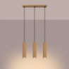 Suspension KARBON 3L Or Sollux | Suspension Linéaire 3 GU10 Design