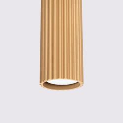 Suspension KARBON 3L Or Sollux | Suspension Linéaire 3 GU10 Design