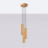 Suspension KARBON 3P Or Sollux | Lampe 3 GU10 en aluminium