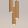 Suspension KARBON 3P Or Sollux | Lampe 3 GU10 en aluminium