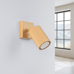 Applique KARBON Or Sollux | Applique murale GU10 orientable