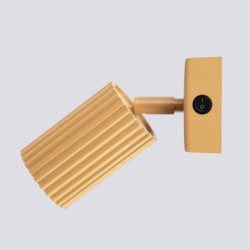 Applique KARBON Or avec Interrupteur Sollux | Applique Murale GU10 Design