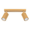 Plafonnier KARBON 2 Or Sollux | Deux spots GU10 orientables