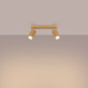 Plafonnier KARBON 2 Or Sollux | Deux spots GU10 orientables