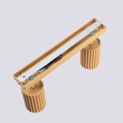 Plafonnier KARBON 2 Or Sollux | Deux spots GU10 orientables