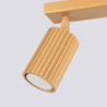 Plafonnier KARBON 2 Or Sollux | Deux spots GU10 orientables