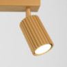 Plafonnier KARBON 2 Or Sollux | Deux spots GU10 orientables
