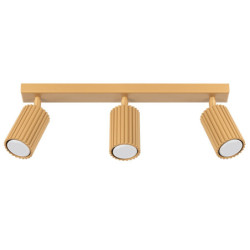 Plafonnier KARBON 3L Or Sollux | Plafonnier 3 Spots GU10 Design