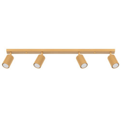 Plafonnier KARBON 4L Or Sollux | Plafonnier 4 Spots GU10 Design