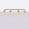 Plafonnier KARBON 4L Or Sollux | Plafonnier 4 Spots GU10 Design