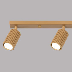 Plafonnier KARBON 4L Or Sollux | Plafonnier 4 Spots GU10 Design