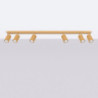 Plafonnier KARBON 6L Or Sollux | Plafonnier 6 Spots GU10 Design