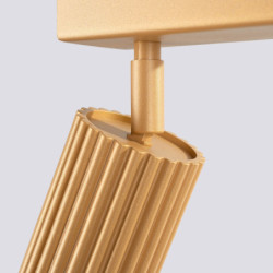 Plafonnier KARBON 6L Or Sollux | Plafonnier 6 Spots GU10 Design
