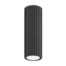 Plafonnier KARBON 20 Noir Sollux | Spot Tubulaire GU10 Design