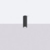 Plafonnier KARBON 20 Noir Sollux | Spot Tubulaire GU10 Design