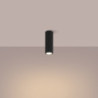 Plafonnier KARBON 20 Noir Sollux | Spot Tubulaire GU10 Design