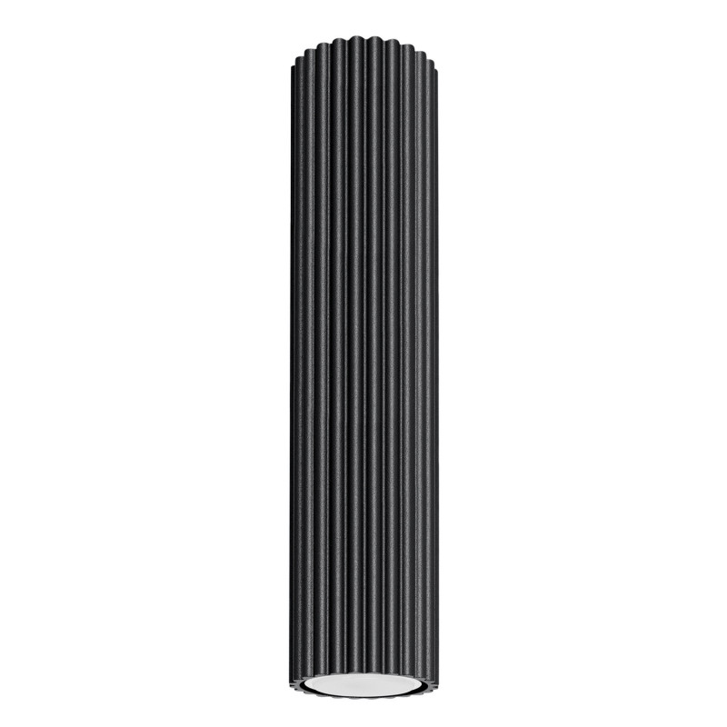 Plafonnier KARBON 30 Noir Sollux | Luminaire Tubulaire GU10